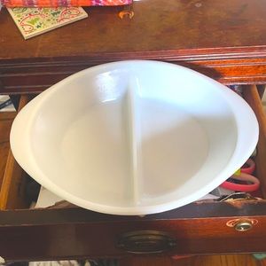 glasbake divided casserole dish